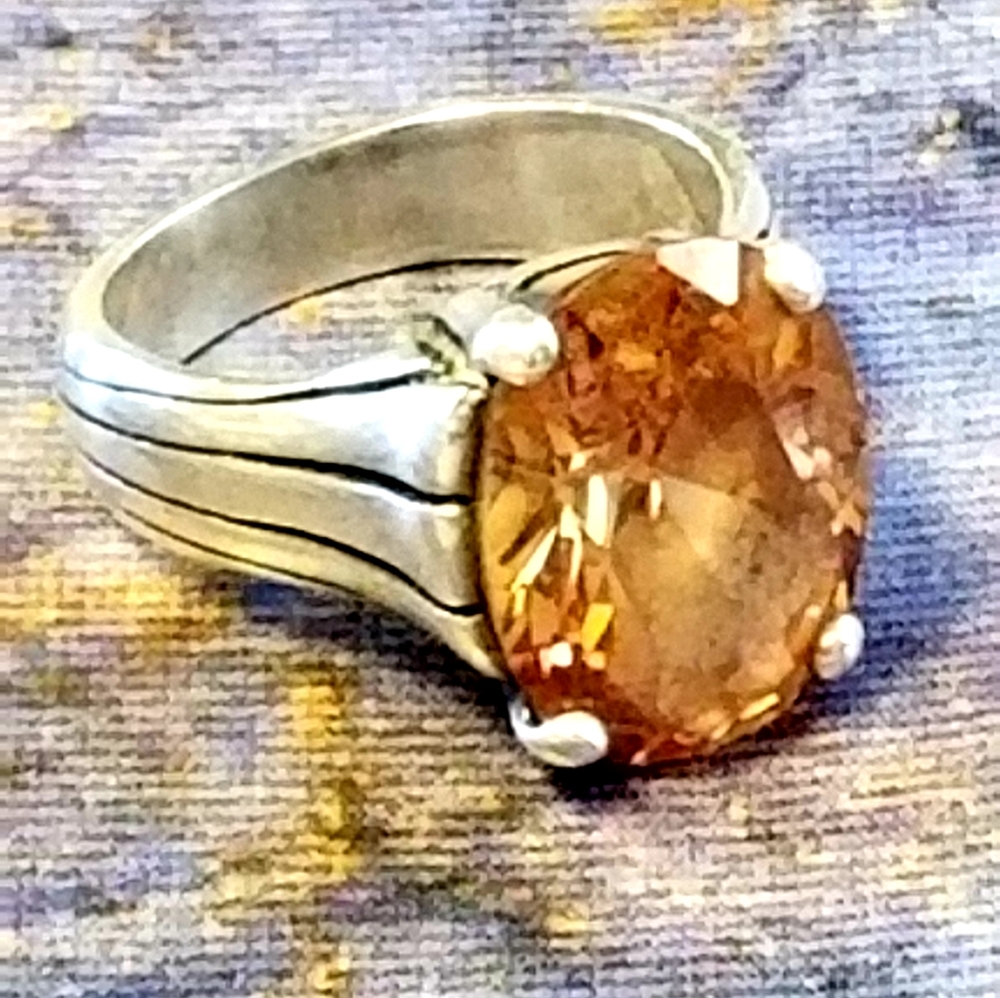 Rare Silpada Sterling Silver & Zirconia Ring - Picture 12 of 14